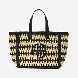 ANINE BING small Rio straw tote bag
